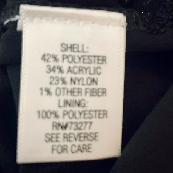 Apt 9 Black & Silver Sparkle V-Neck Knit Sweater Size XS - Picture 8 of 8